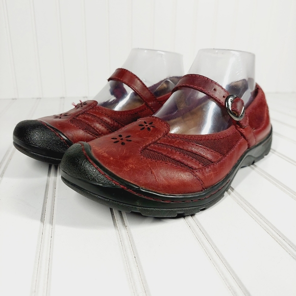 Keen Shoes Keen Womens Paradise Mary Jane Leather Flat Shoes